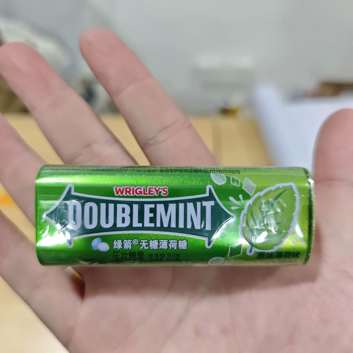 绿箭35粒无糖薄荷糖23.8g(原味薄荷味/铁盒装）