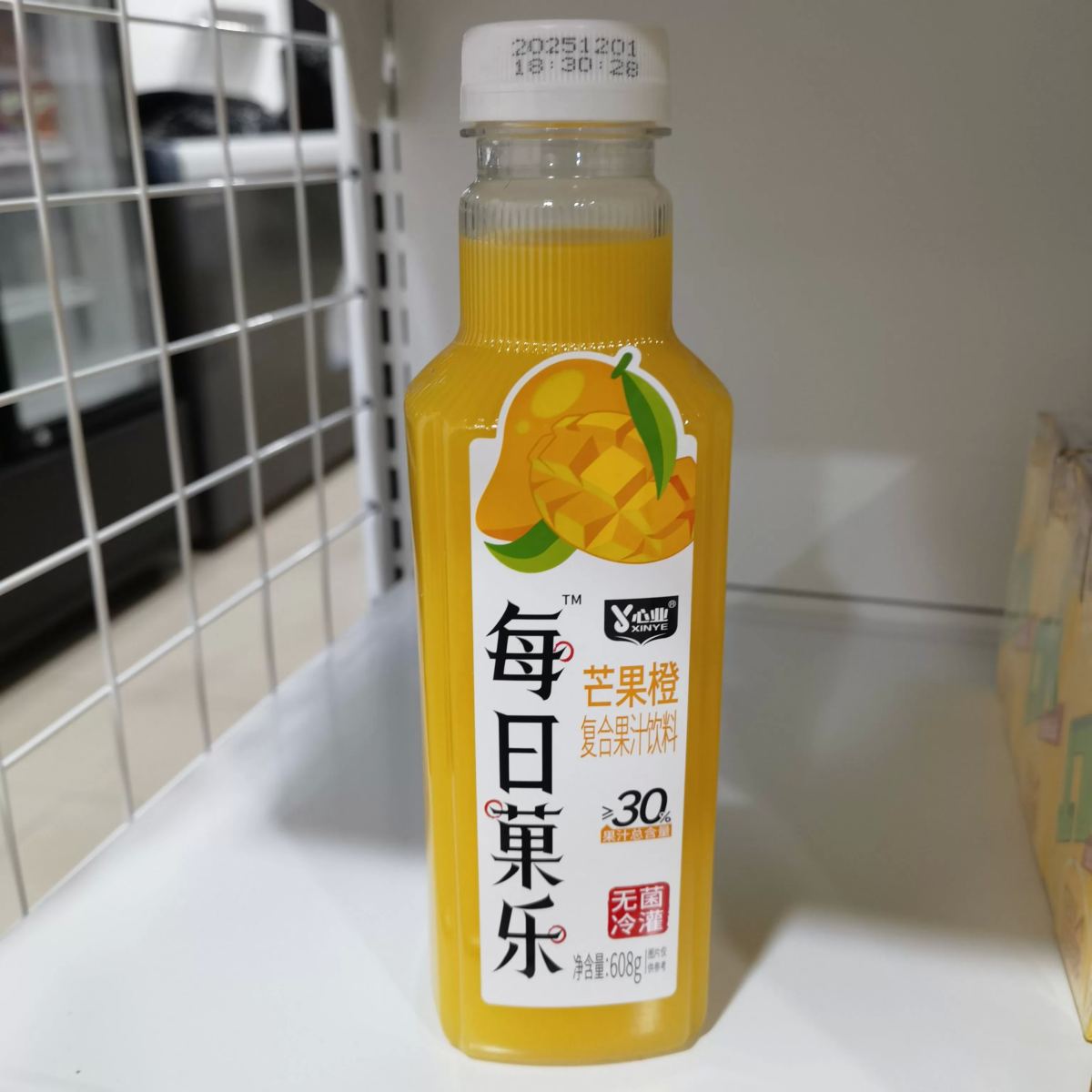 每日菓乐608ml（芒果味/瓶装）