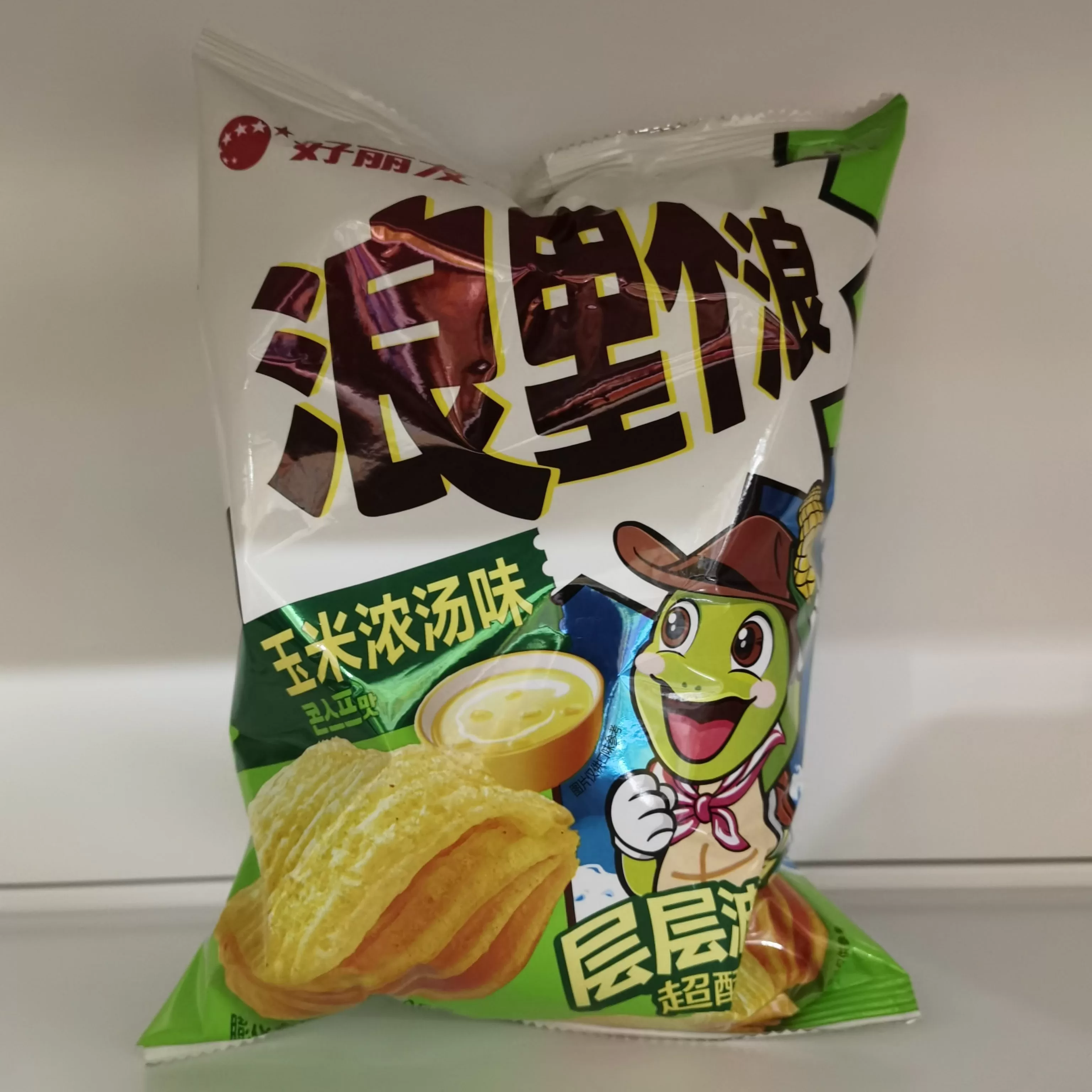 好丽友 浪里个浪四层曲薯【玉米浓汤味】