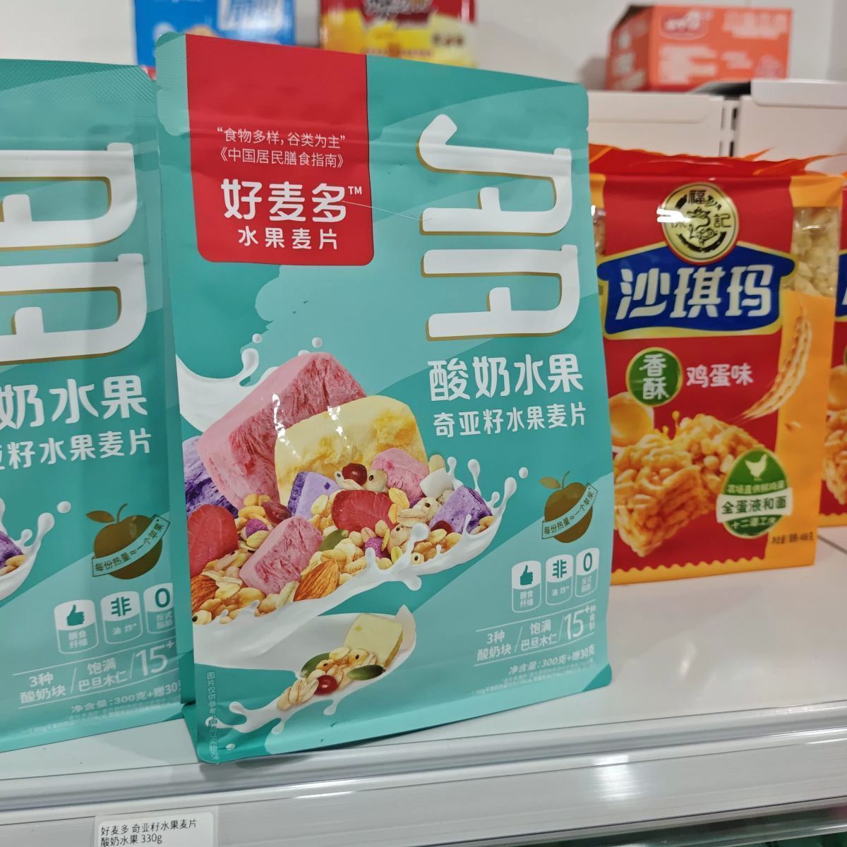 好麦多 奇亚籽水果麦片 酸奶水果 330g
