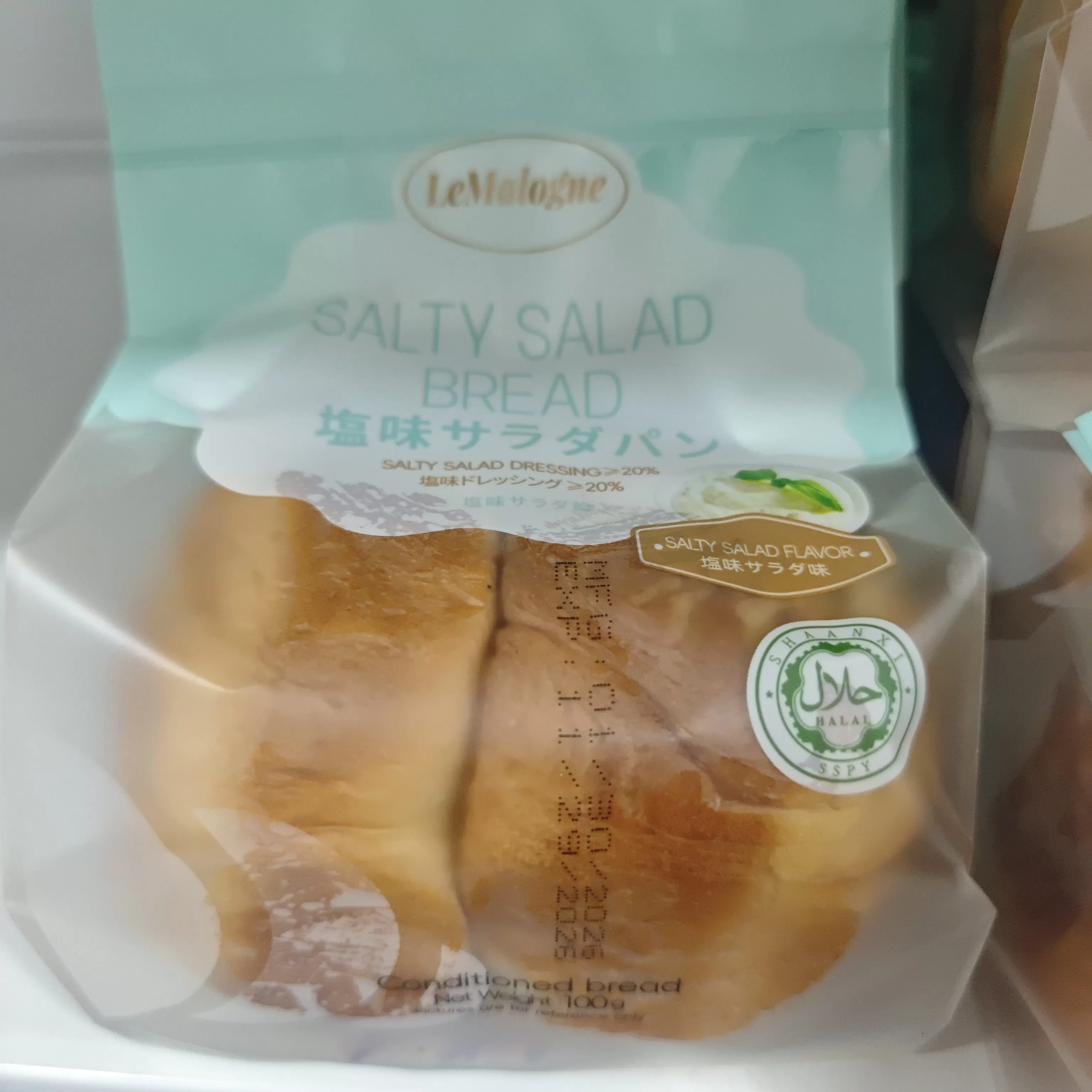 乐麦隆咸沙拉面包100g