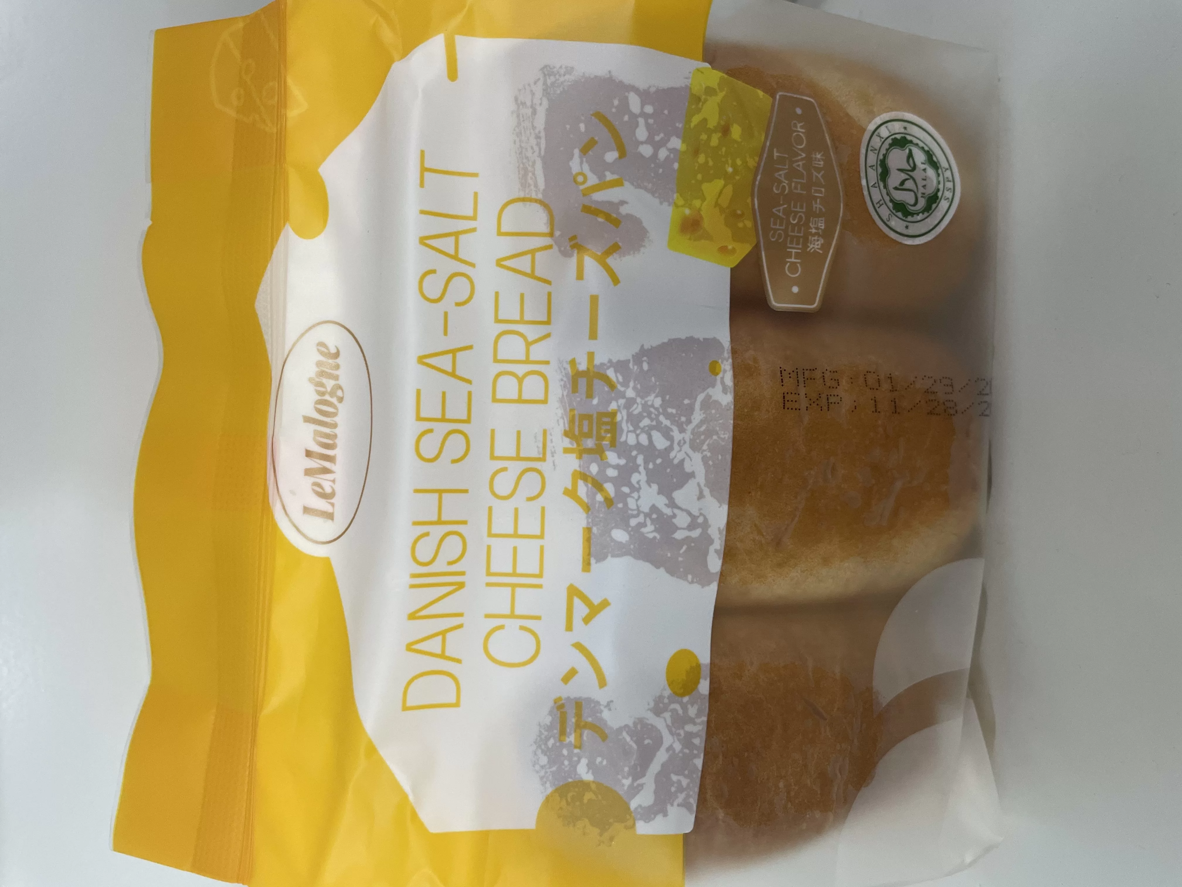乐麦隆丹麦海盐芝士面包