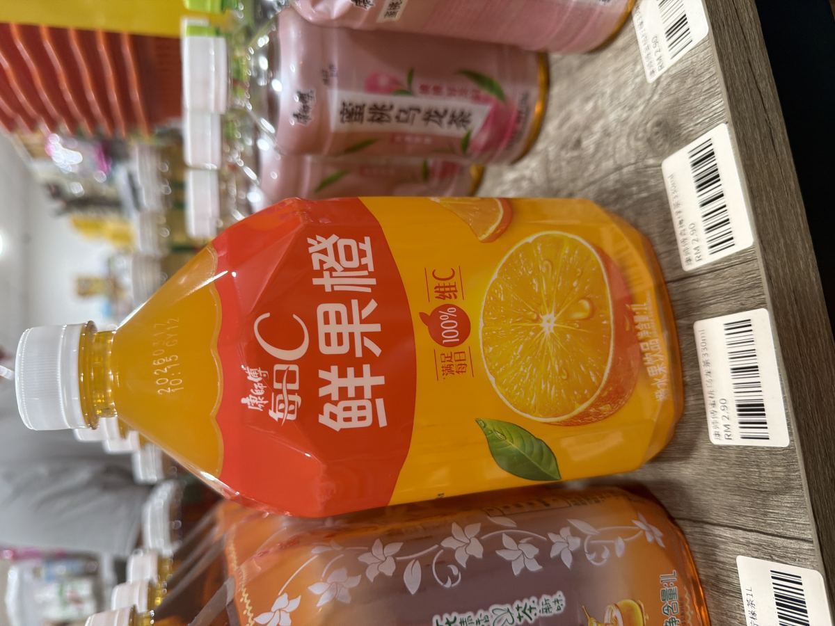 康师傅大瓶装饮料鲜果橙 1L