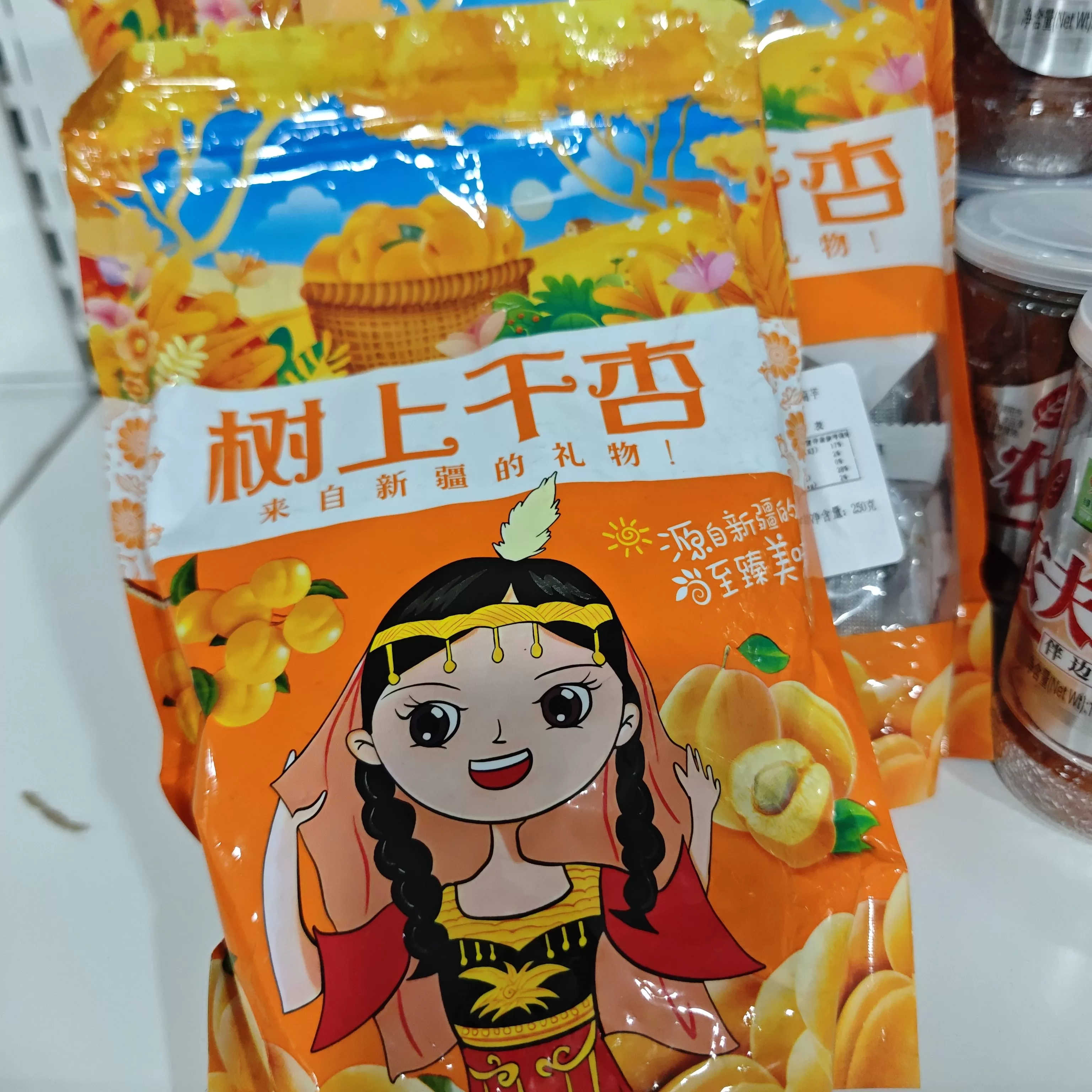 树上干杏甜杏仁干250g