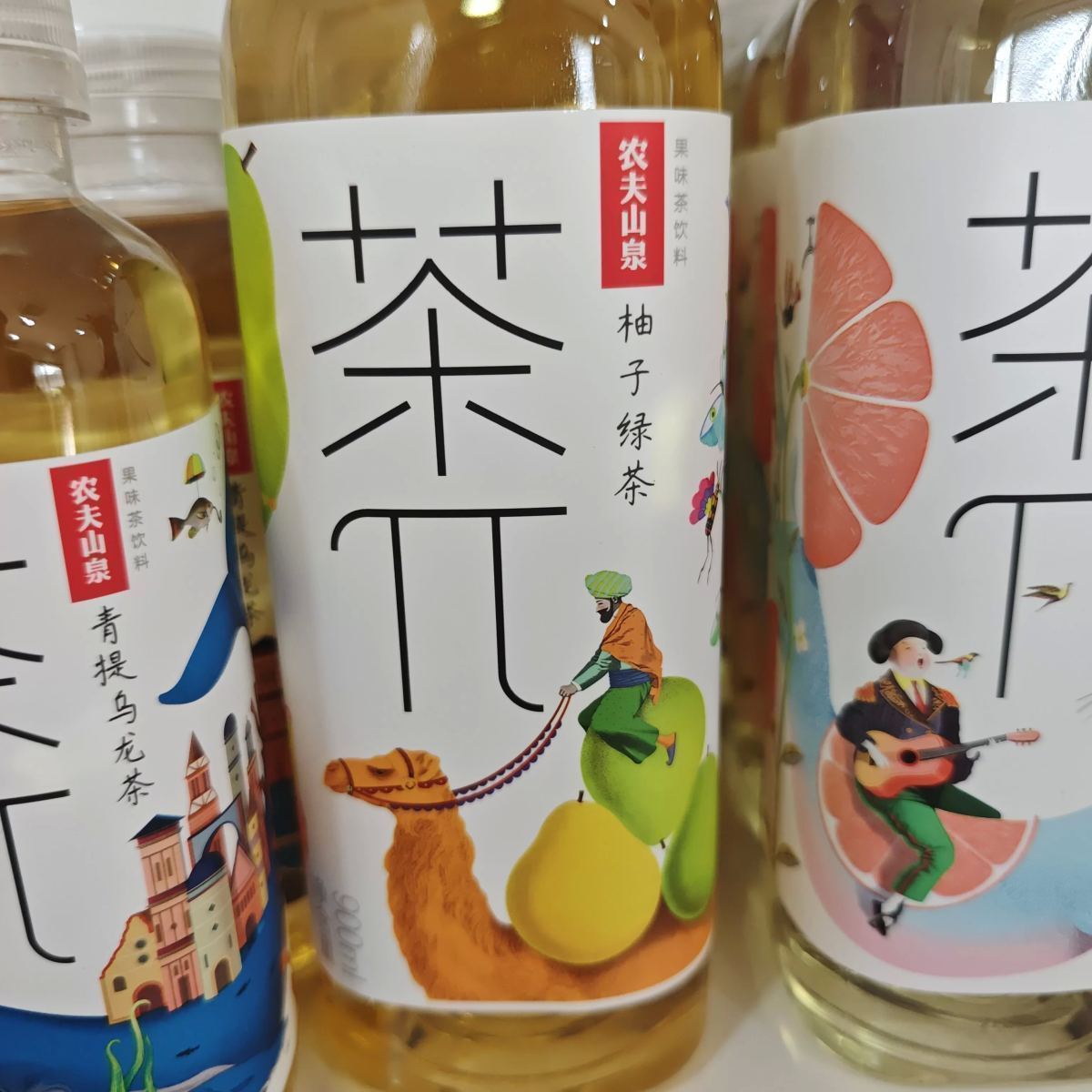 农夫山泉 茶兀【柚子绿茶】900ml