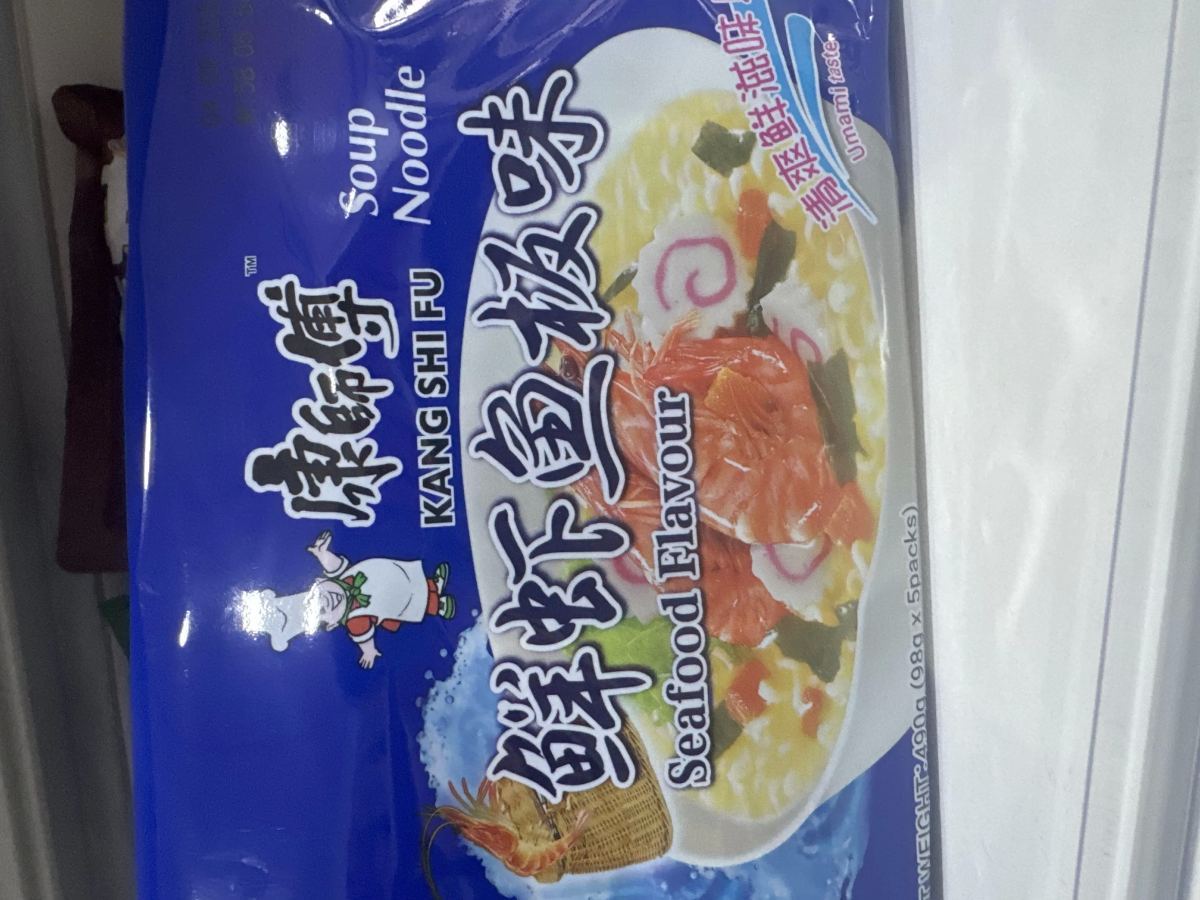 康师傅鲜虾鱼板面/5包入