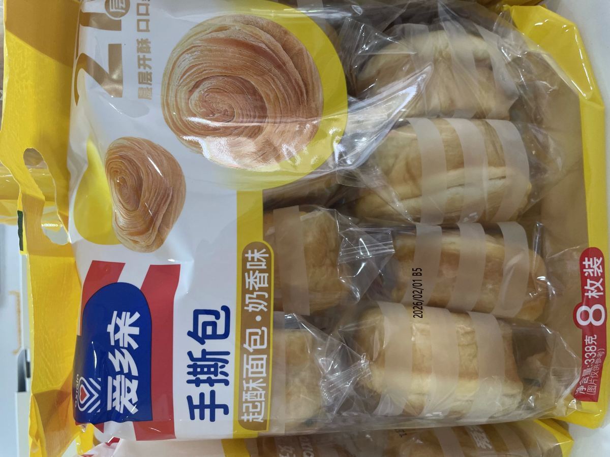 爱乡亲手撕包（奶香味）338g - 图片 1