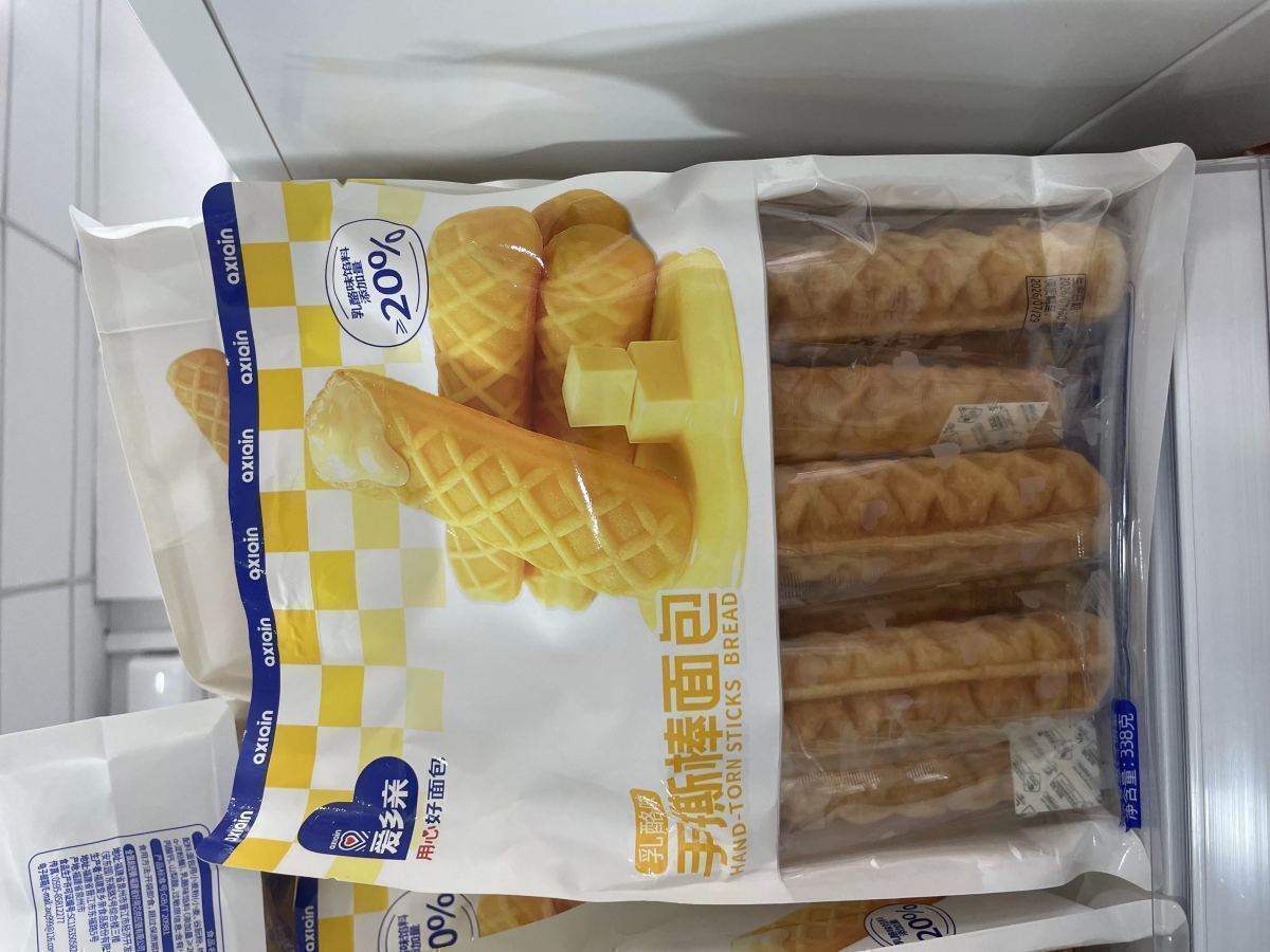 爱乡亲手撕棒面包（乳酪味）338g - 图片 1