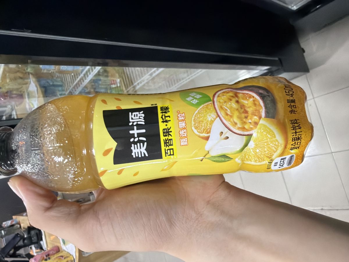美汁源百香果柠檬风味450ml