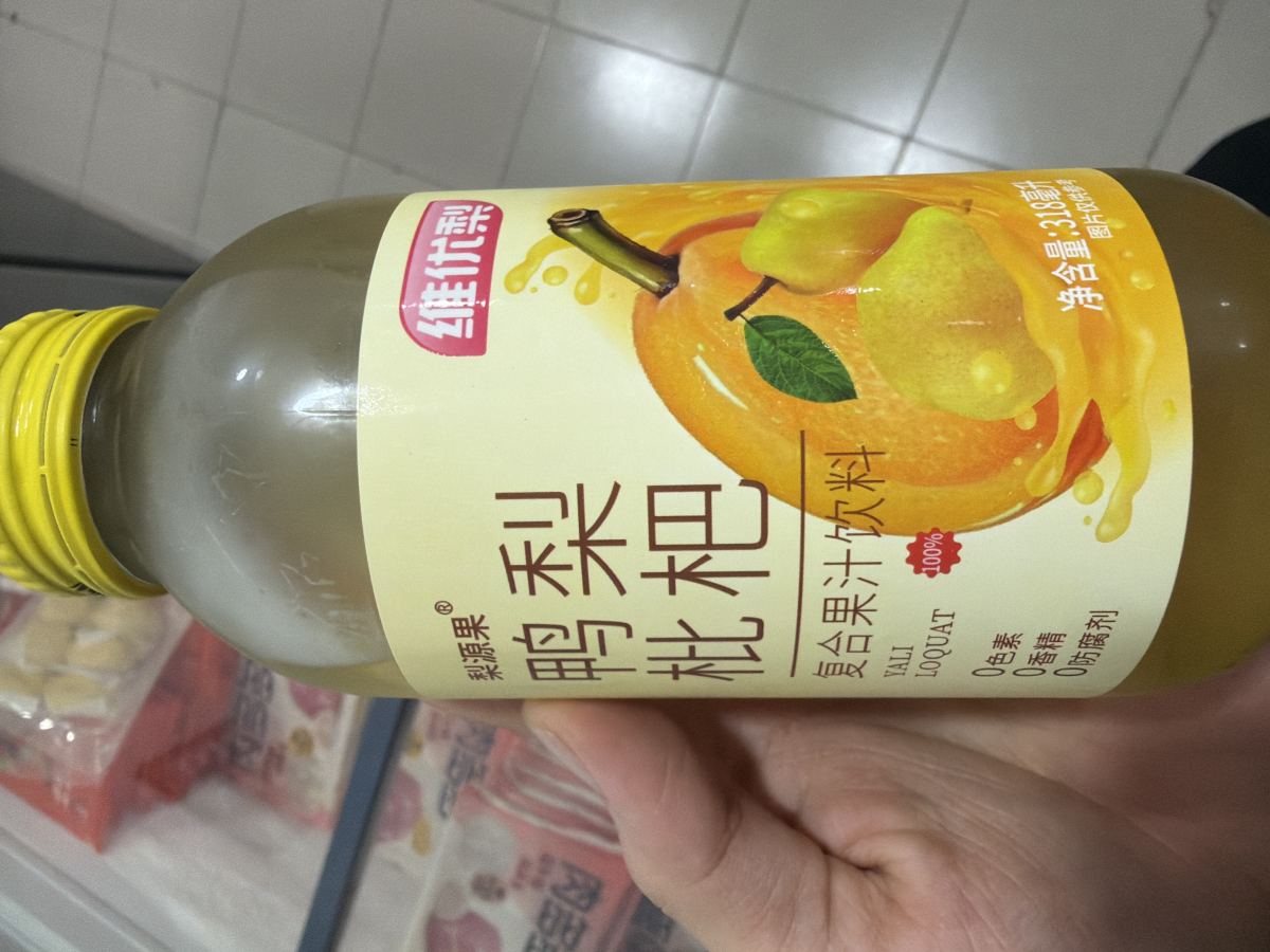 100%复合果汁鸭梨枇杷318ml